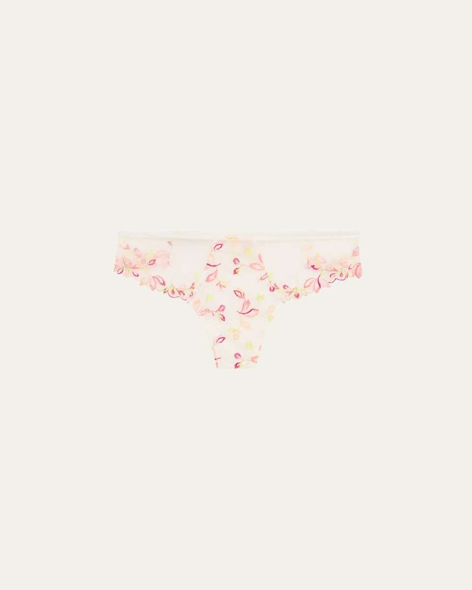 Folie D'Ete Floral-Embroidered Tulle Thon